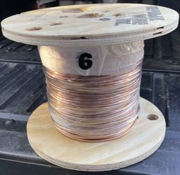 6 AWG Bare Copper Wire 500 Ft
