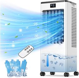ZEUDRJK Portable Evaporative Air Cooler – 3-in-1 Cooling Fan