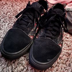 Glow Fright Old Skool Vans 