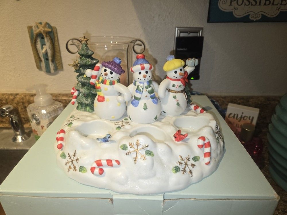 Partylite Snowman Candle Holder