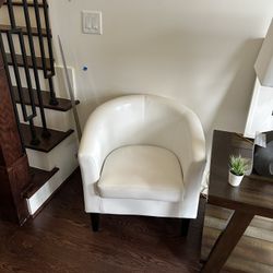 White Accent Chair 