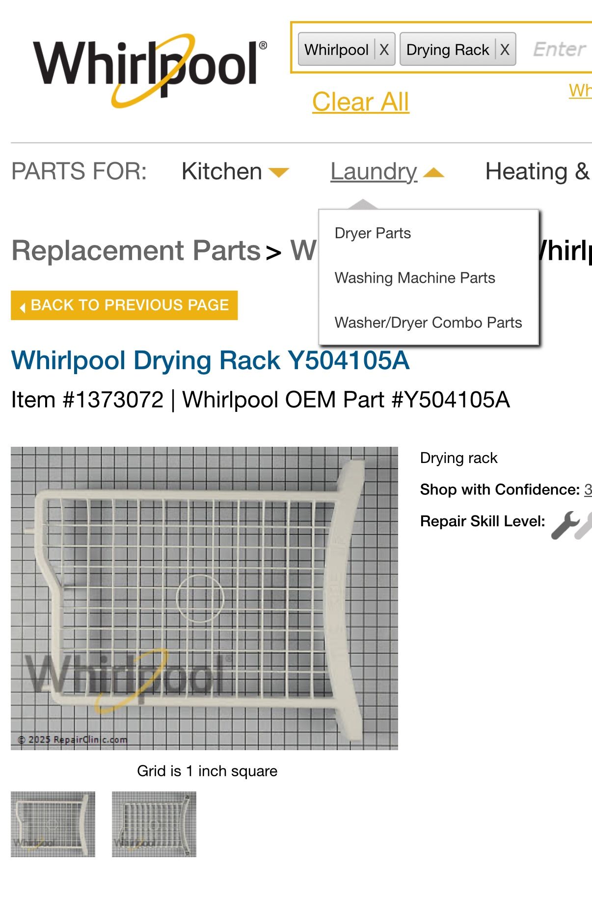 Drying Rack For Inside Whirlpool Dryer