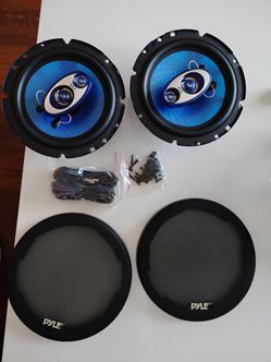 Pyle Car Speakers Pair with Grills 6x5 $50