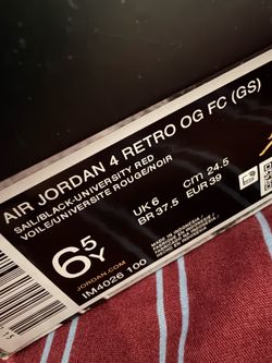 Air jordan4 Retro OG