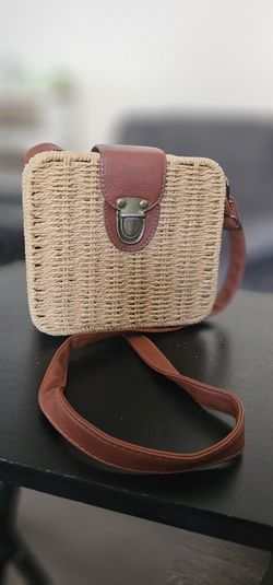 Wicker Crossbody Purse