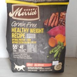 3 Lbs Merrick Grain Free Healthy Weight Recipe Dog Food 