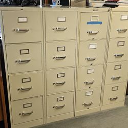 3 Commercial 4-Drawer Vertical File Cabinet
