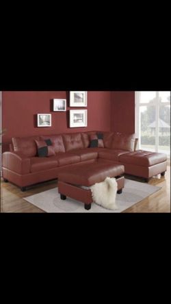 ❤️❤️ BRAND NEW LEATHER SECTIONAL WITH OTTOMAN ❤️❤️FOR $699!!!🤩🤑🤩