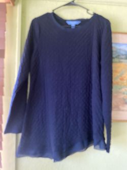 Vera Wang Womens Long Sleeve Blouse