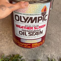 Olympic Weather Screen Preservative Solid Color Oil Stain Stonehedge