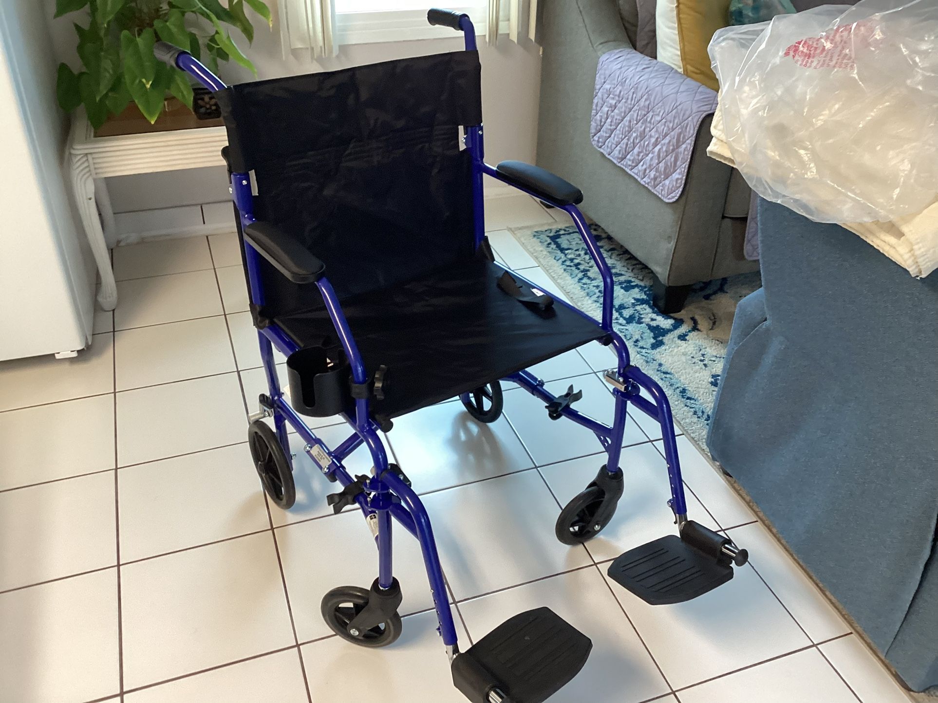 Medline Ultra lightweight Transport Wheelchair
