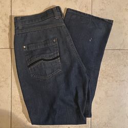 Vintage Y2K Enyce Embroidered Baggy Grunge Opium Denim Jeans