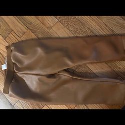 Baby Girl Pleather Pants 12-18 Months  Fleece Lined