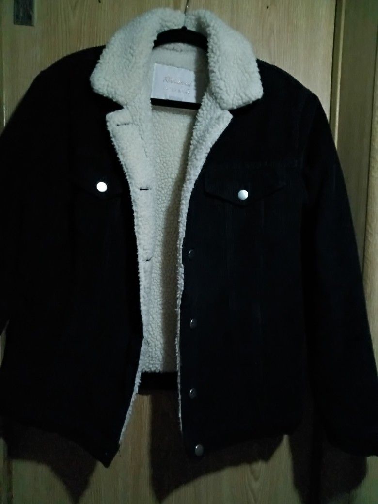 Corduroy Jacket Sherpa Inside 