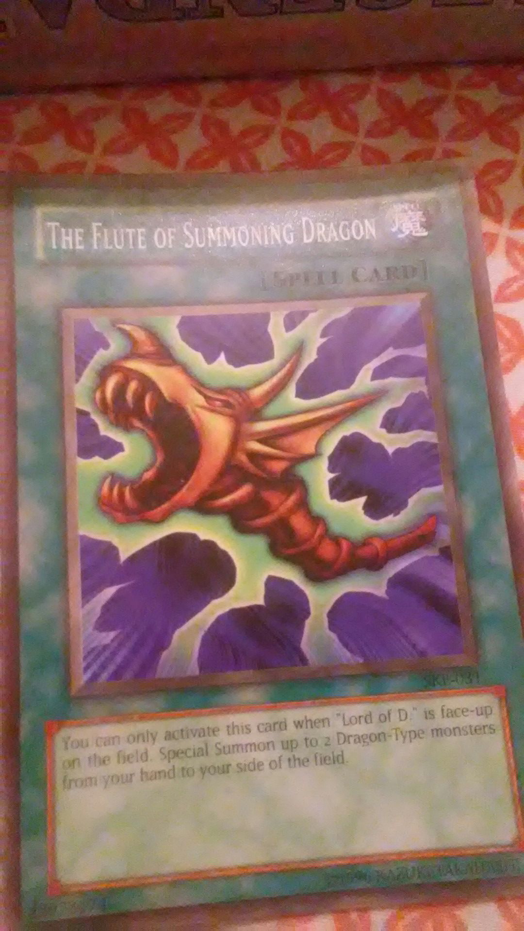 The flute of summoning dragon spell card