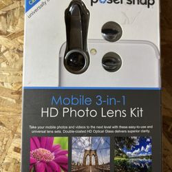 Poser Snap Pro Mobile 3-in-1 Photo Lens Set - Gray