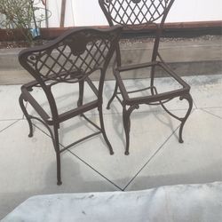 Aluminum outdoor bistro chairs