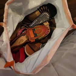 Bag Full Of Shoes/ Sandels. Size 7 (Women) FREE