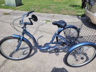 Like New Schwinn Meridian Adult Tricycle with 24" Tires and sideview mirror - $200 FIRM