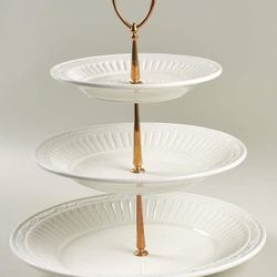 Mikasa Italian Countryside 3-tier Desert Tray In Original Box 