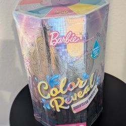 New Sealed Barbie Color Reveal Surprise Party 50 Surprises Barbie, Chelsea Doll Pets, & Accessories