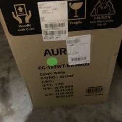 Aurora FC-102WT Modern Soho Design 2-Drawer Metal Mobile File Cabinet White