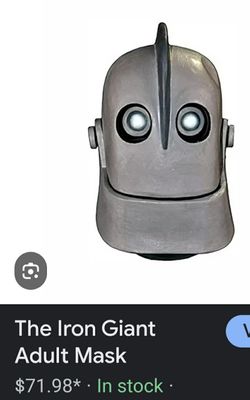 Giant Adult Iron Mask Based On The Animated Classic Film