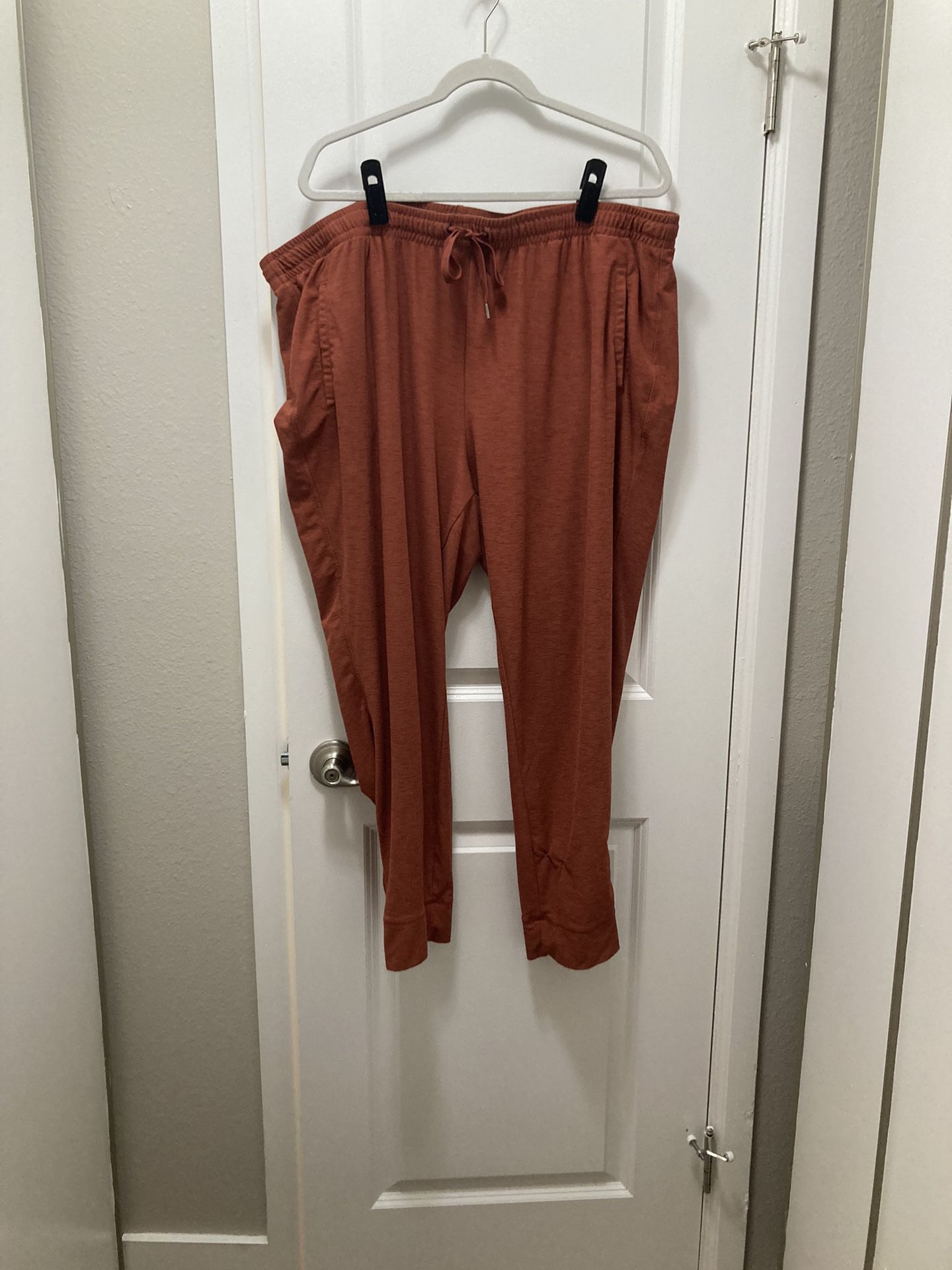 Red Joggers With Pockets