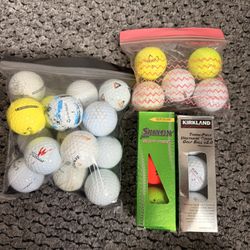 Golf balls And Sunday Tees 