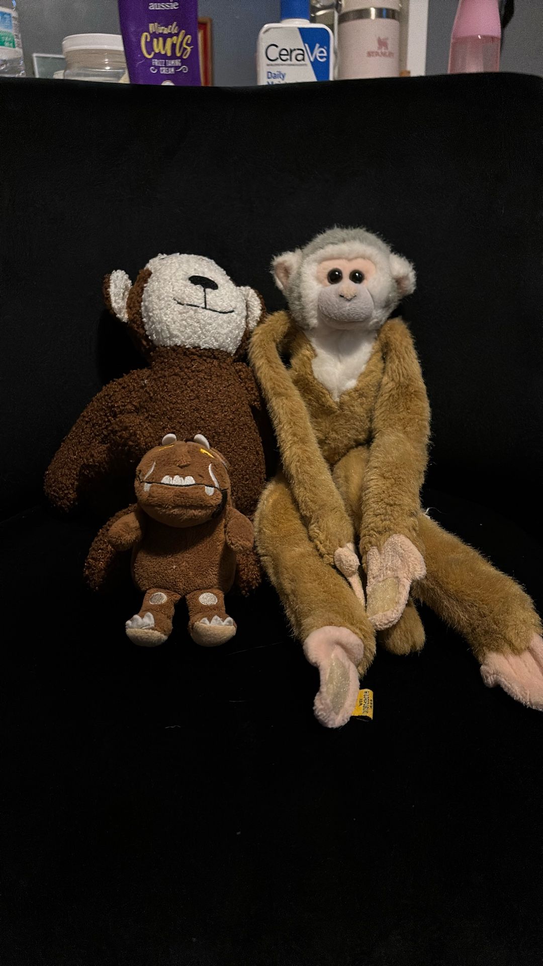 Monkey and dinosaur stuffed Animals