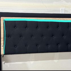 Full Size Bed Frame With Headboard And LED lights