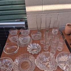 Vintage Crystal Glass Collection. 