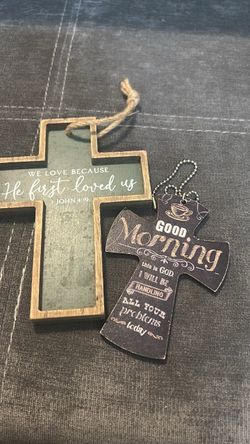 Decorative Christian Cross Set of Two