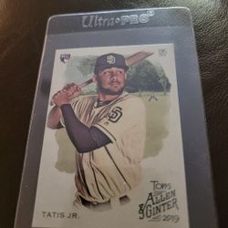 Fernando Tatis Jr  Allen And Ginter Baseball  Rookie Card 
