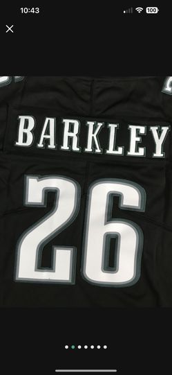 Youth Or Adult Black Or White Or Midnight Green Philadelphia Eagles Barkley Jersey #26 Super Bowl 2025