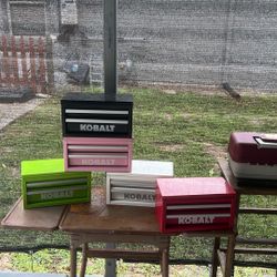 kobalt mini tool boxes multi colors selling individually $20 each  
