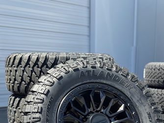 18" NEW Wheels Black Rims and Tires 6x139.7 TOYOTA 6x135 FORD 8x170 DODGE 8x165.1 CHEVY Silverado Tundra Sequoia F150 Expedition Tacoma 4Runner F250