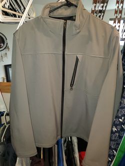 Brand new silver insulated Calvin Klein jacket sz L