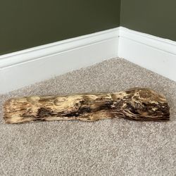 Wood Log Candle Holder Decoration