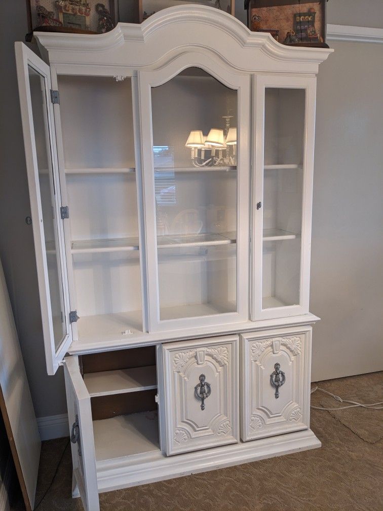 White China Cabinet 