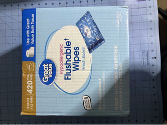 New Box of Flushable Wipes