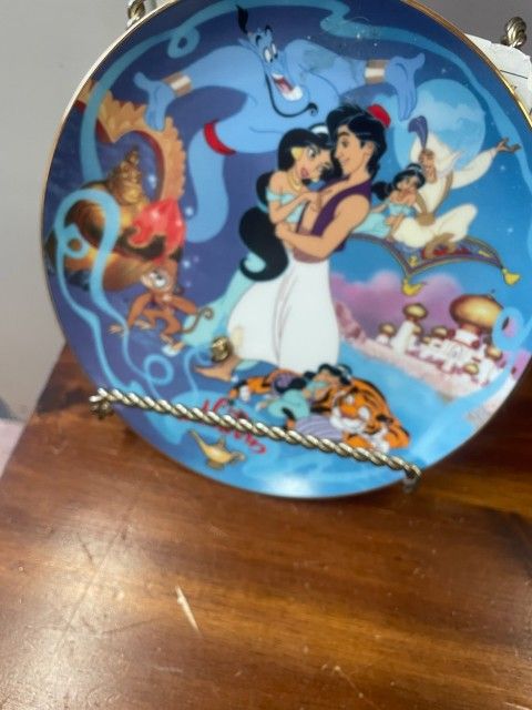 Vintage Disney Aladdin Musical Plate 