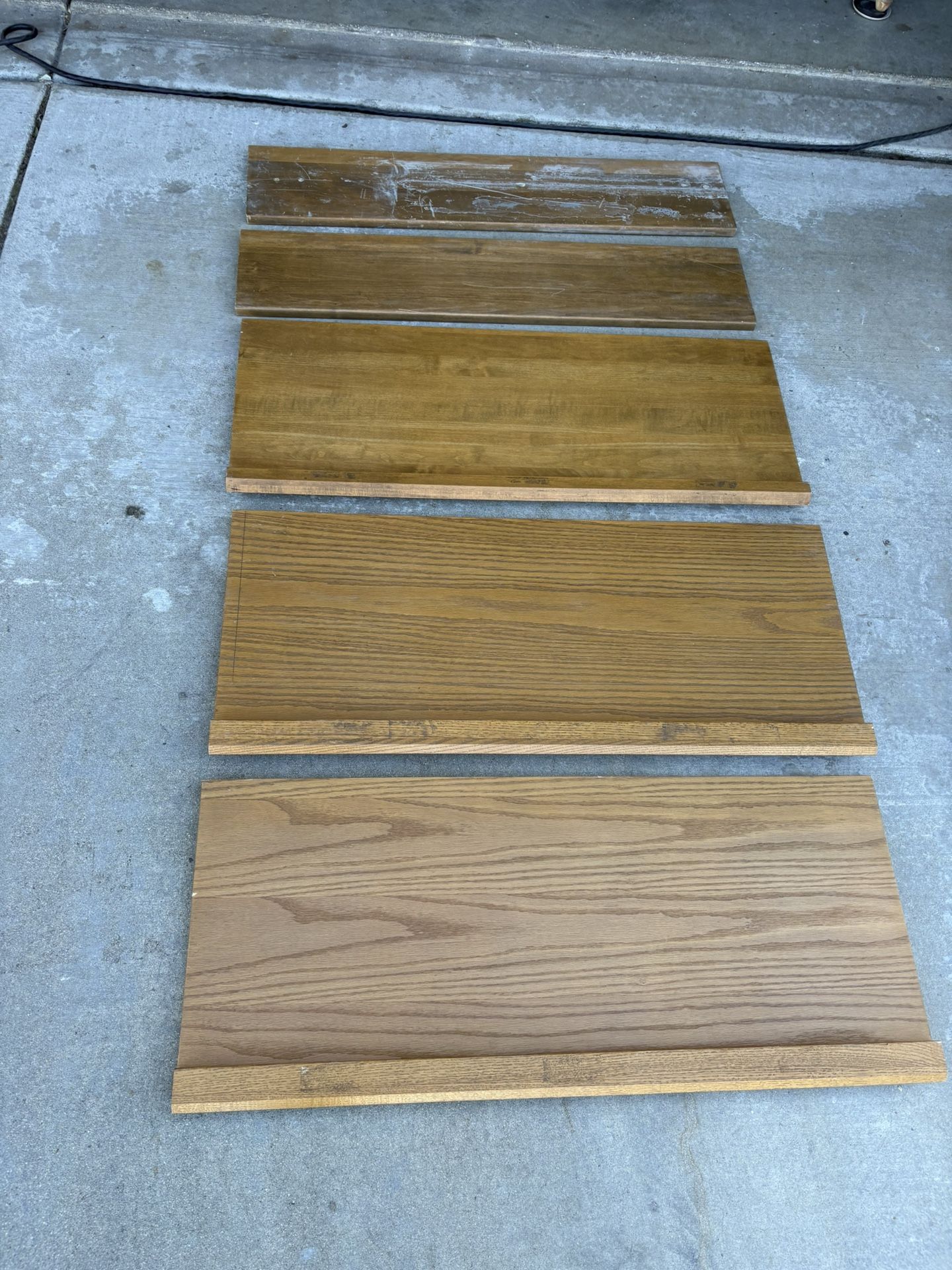 Wood Shelves All 5 For $25