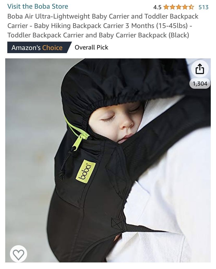 Boba ultra Light Weight Baby/toddler Carrier