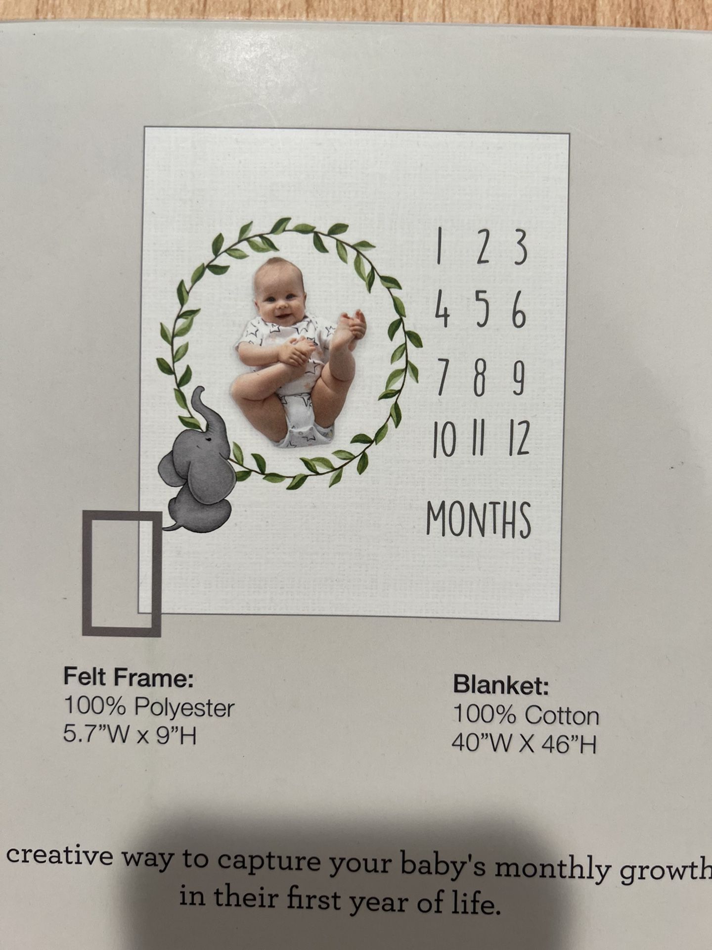 Monthly Birthday Cotton Blanket