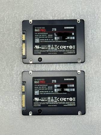 Samsung 860 Pro Series 2TB 2.5" SATA3 Solid State Drives
