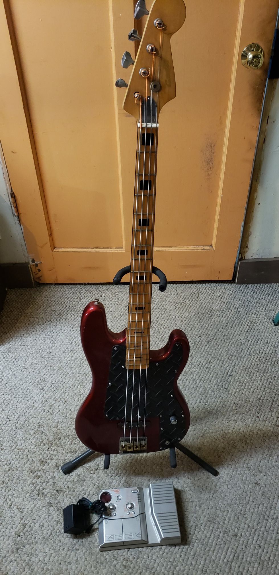 Cortez Bass Guitar with Effects Pedal