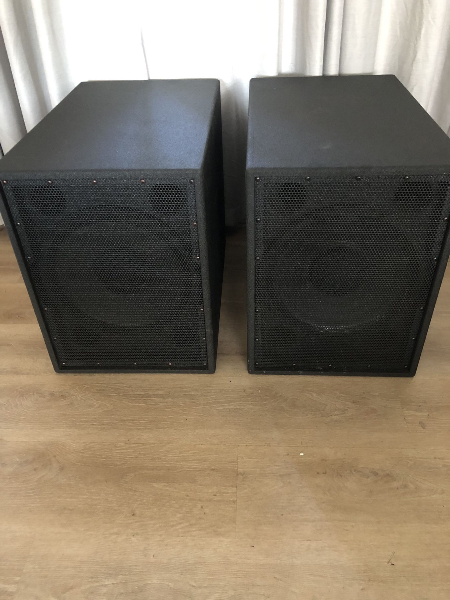 Pair of Custom Subwoofer Cabinets - Eminence Kilomax Pro 15A Drivers
