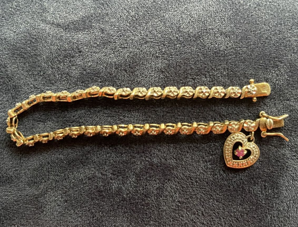 Diamond Chip Tennis Bracelet