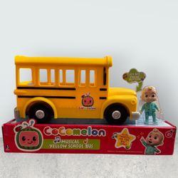 CoComelon Musical Yellow School Bus with JJ Figure – New